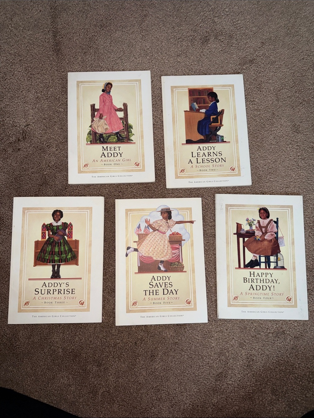 American Girl Addy Book Collection - Books 1-5. Fist Editions